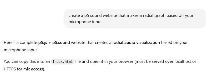 second chatgpt prompt to see what it can do
