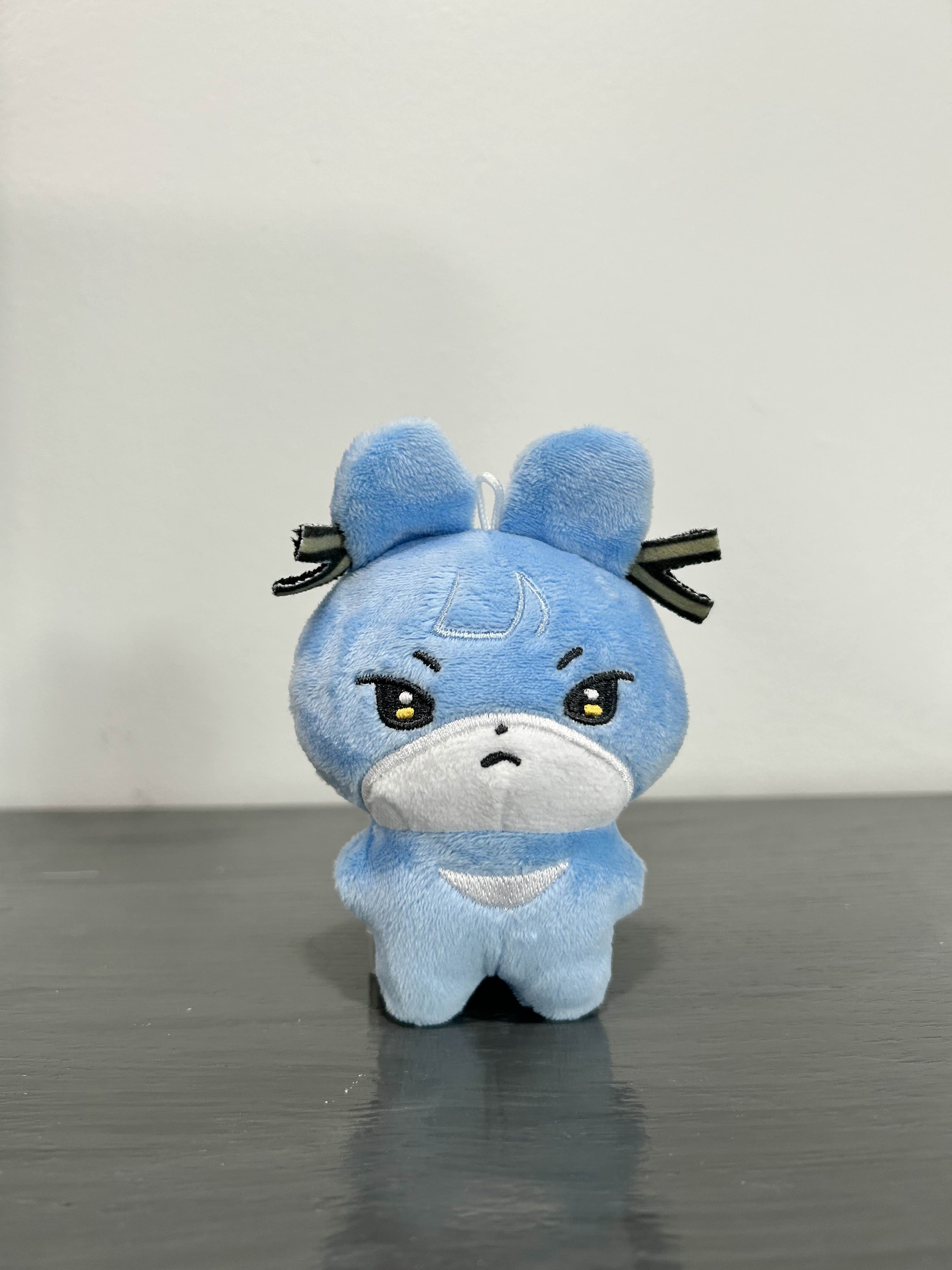 Blue bunny facing front