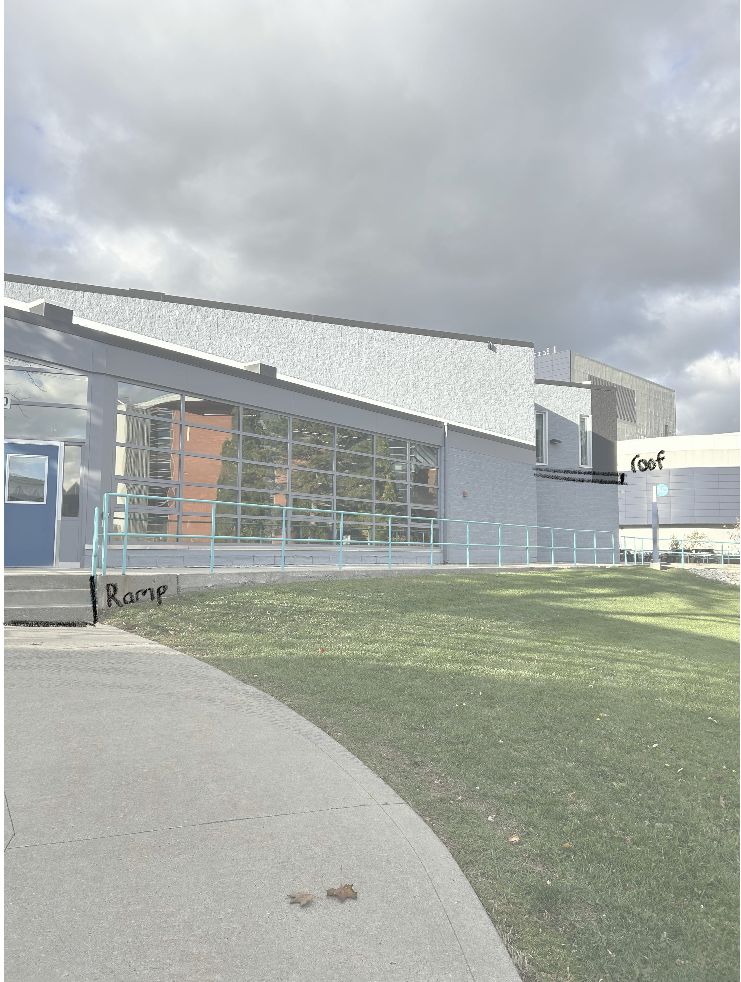 This is the SSU building, this area is mostly fine but isn't accessible from all sides, and has little to no cover from the sun so I added both.